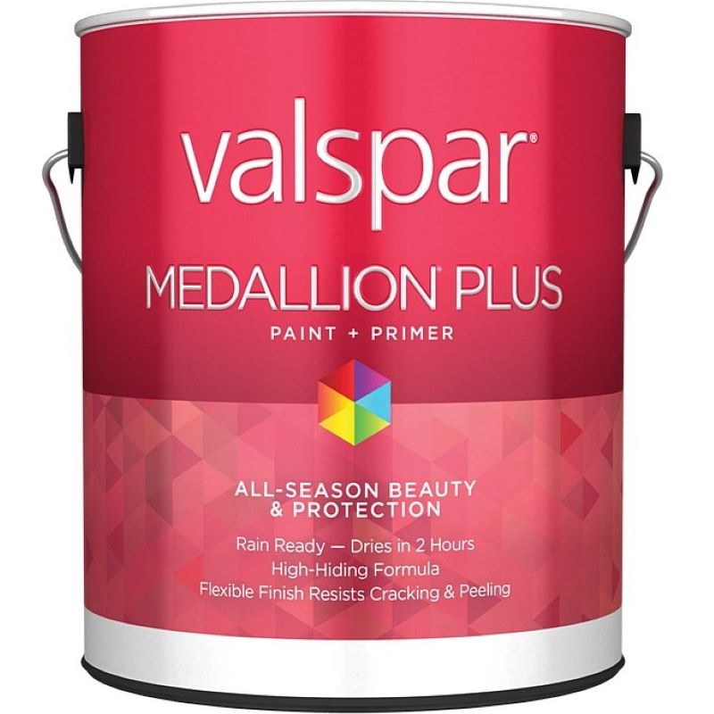 Valspar Medallion Plus Exterior Paint & Primer Clear Base Semi-Gloss 1 gal 