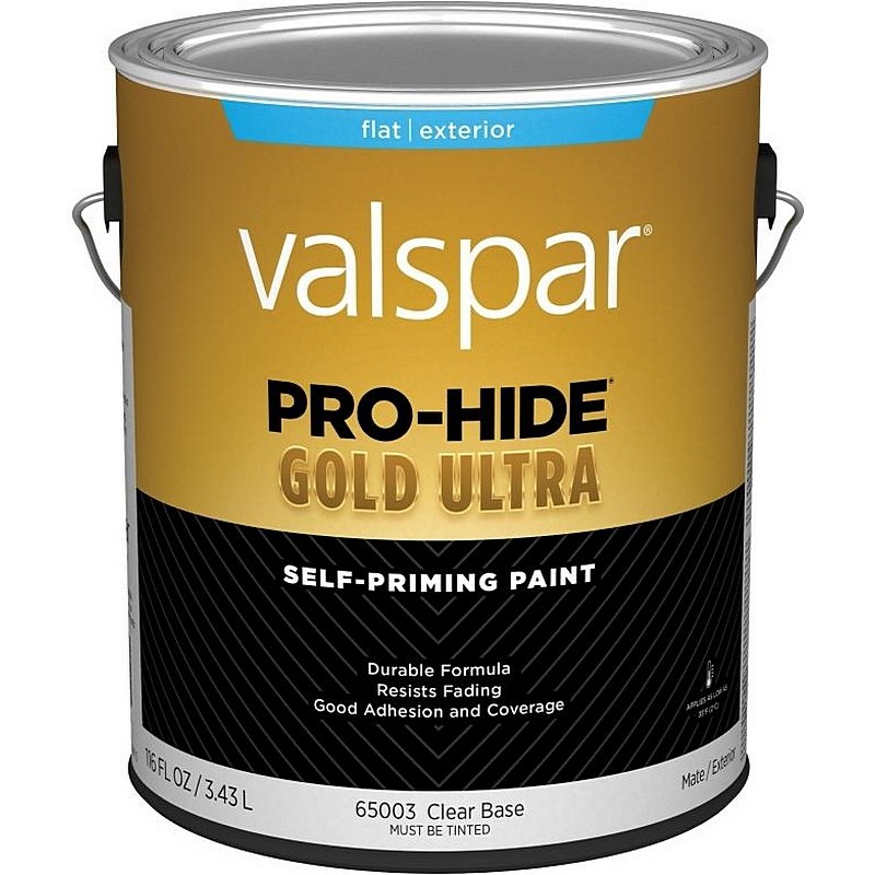 Valspar Pro-Hide Gold Ultra Exterior Paint Clear Base Flat 1 gal