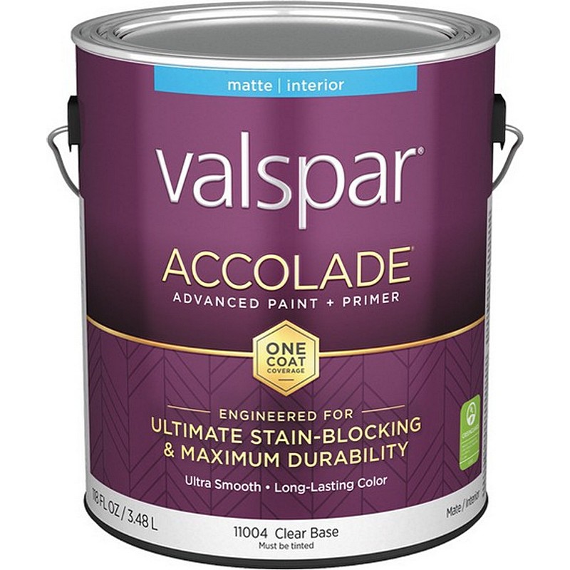 Valspar Accolade Paint & Primer Stain Blocking Interior Matte Clear Base 1 gal