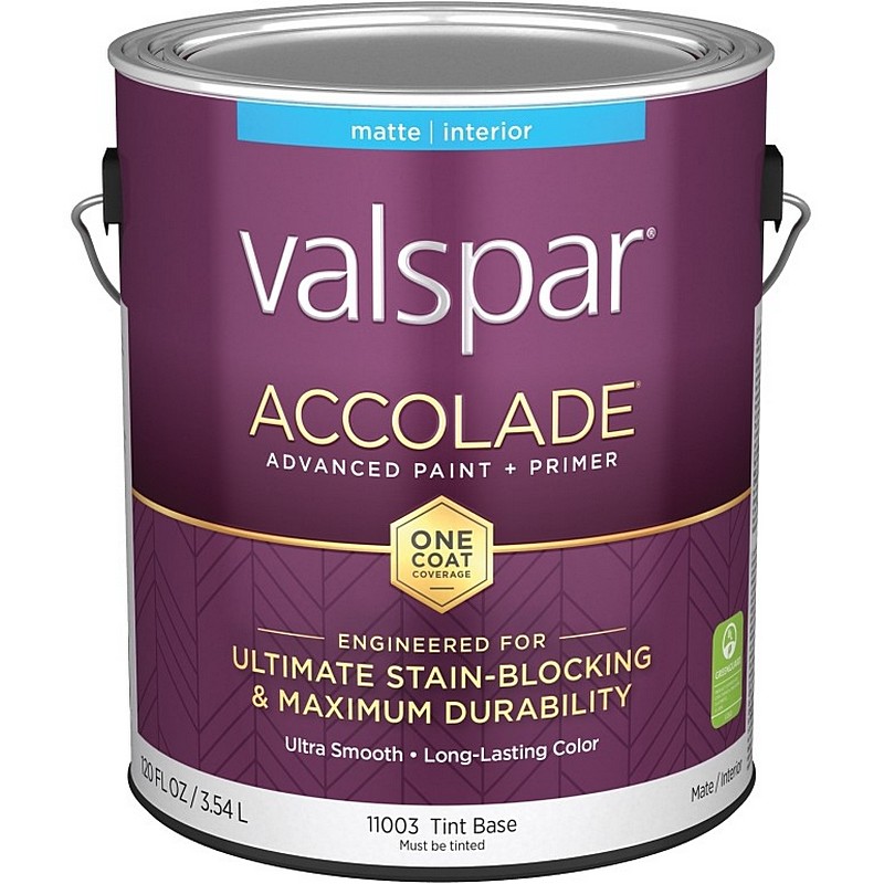 Valspar Accolade Paint & Primer Stain Blocking Interior Matte Tint Base 1 gal