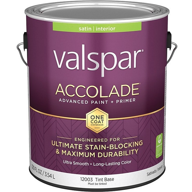 Valspar Accolade Paint & Primer Stain Blocking Interior Satin Tint Base 1 gal