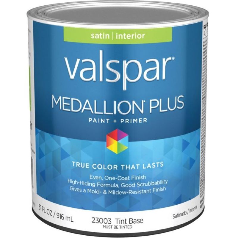 Valspar Medallion Plus Paint & Primer Interior Satin Tint Base 1 qt