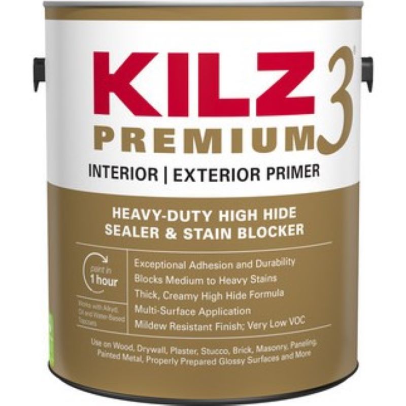 Kilz 3 Premium Interior Exterior Primer Flat White 1 gal