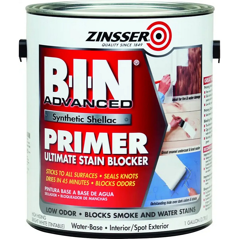 Zinsser BIN Advanced Synthetic Shellac Primer White 1 gal