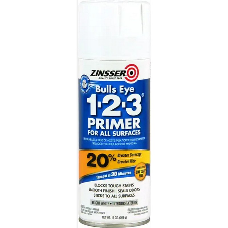 Zinsser Bulls Eye 123 Primer White Spray 13 oz