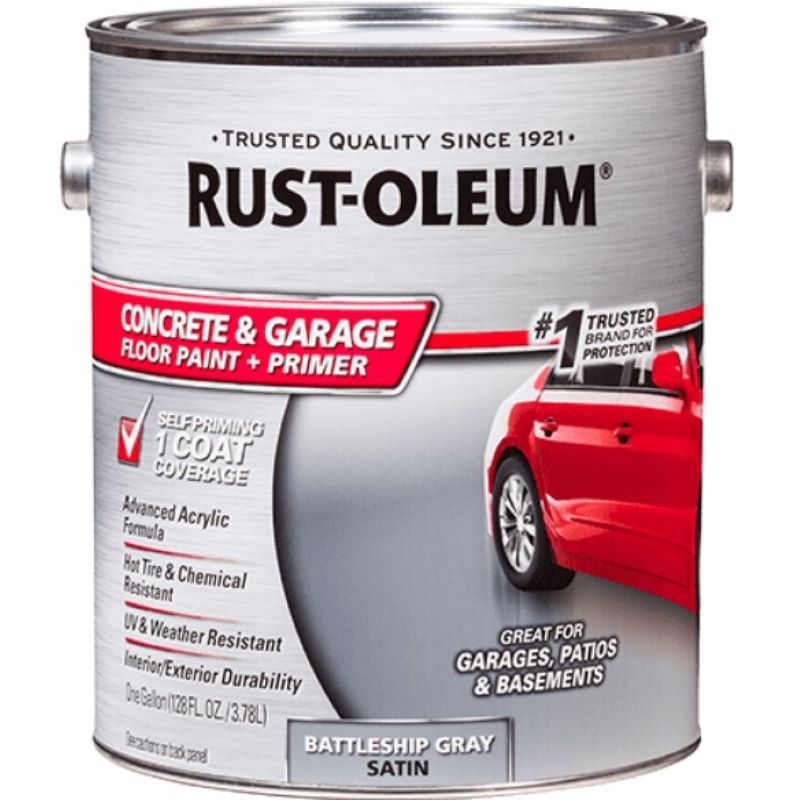 Rust-Oleum Concrete & Garage Paint Battleship Gray 1 gal