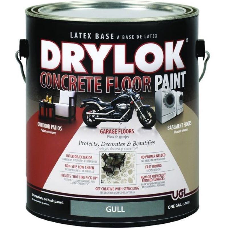 Drylok Concrete Floor Paint Gull Latex 1 gal