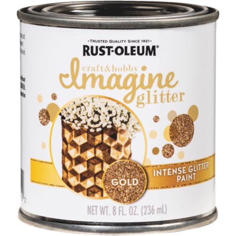 Rust-Oleum Imagine Glitter Craft Paint Gold 8 oz