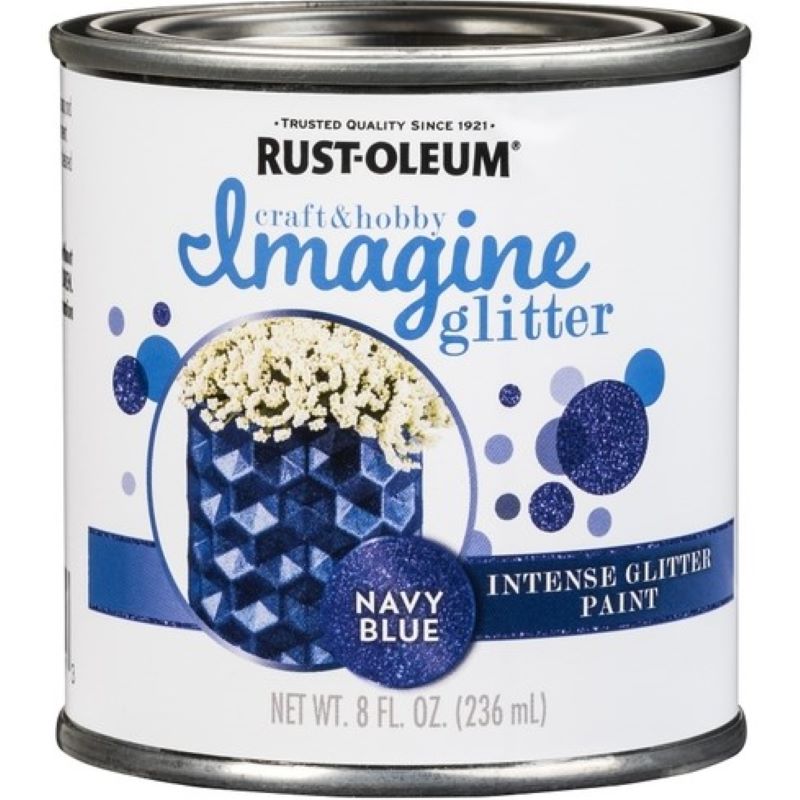 Rust-Oleum Imagine Glitter Craft Paint Navy Blue 8 oz