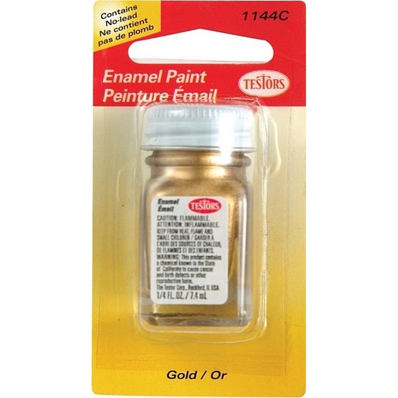 Testors Enamel Hobby Paint Gold .25 oz