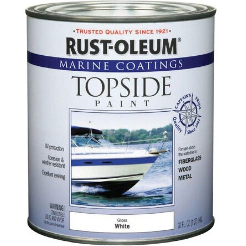 Rust-Oleum Marine Coatings Topside Paint Gloss White 32 oz