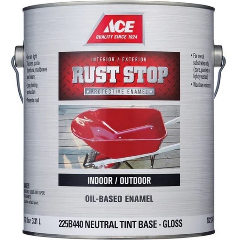 Ace Rust Stop Oil Based Enamel Gloss Neutral Tint Base 1 gal