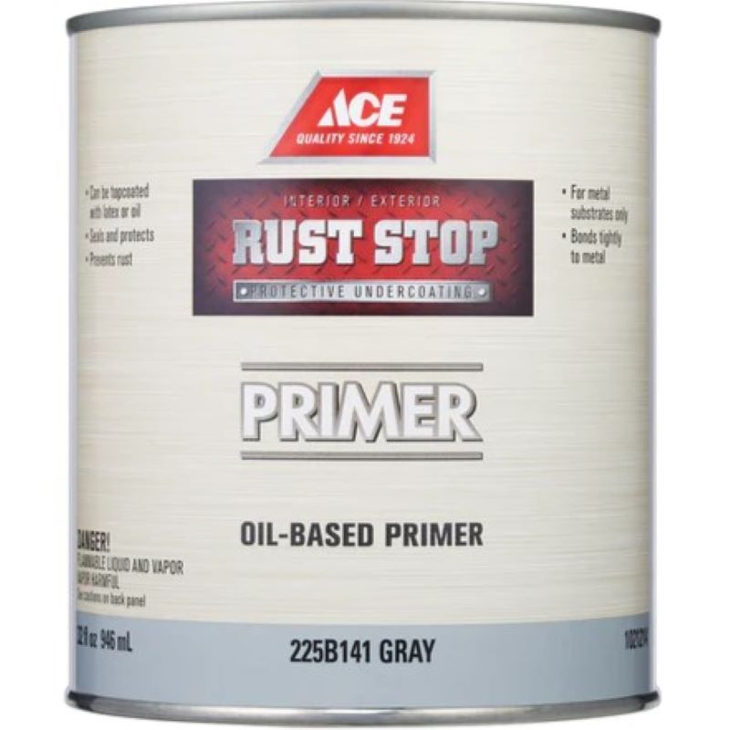 Ace Rust Stop Oil Based Primer Gray 1 qt