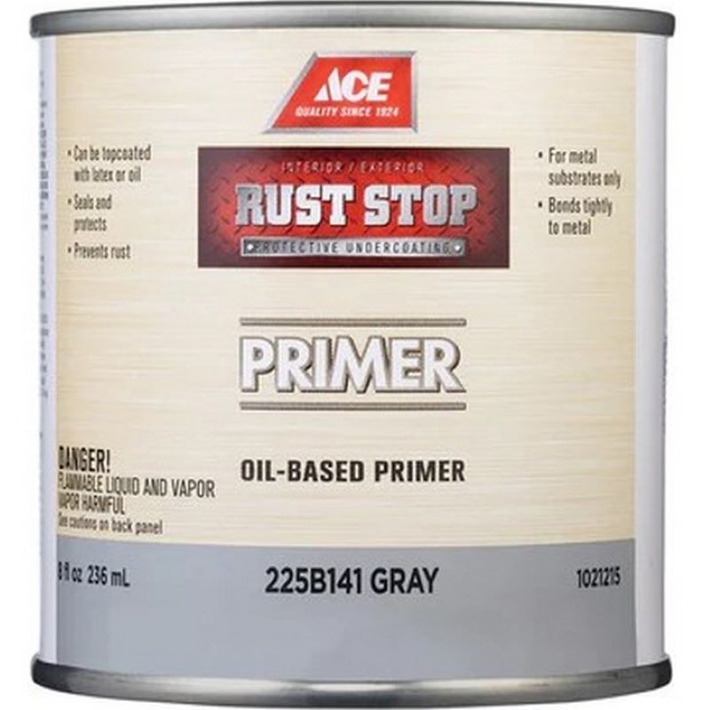 Ace Rust Stop Oil Based Primer Gray 8 oz