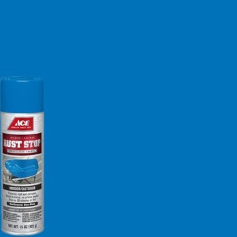 Ace Rust Stop Spray Paint Gloss Continental Blue 15 oz