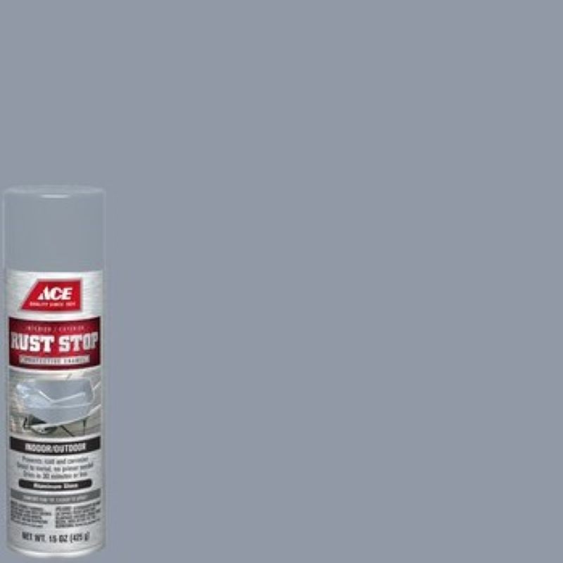 Ace Rust Stop Spray Paint Gloss Aluminum 15 oz