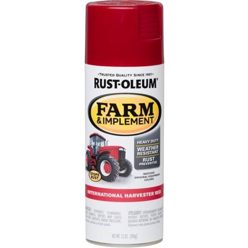 Rust-Oleum Farm & Implement Spray Paint International Harvester Red 12 oz