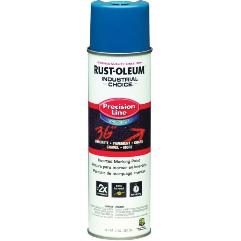 Rust-Oleum Marking Spray Paint Caution Blue 17 oz