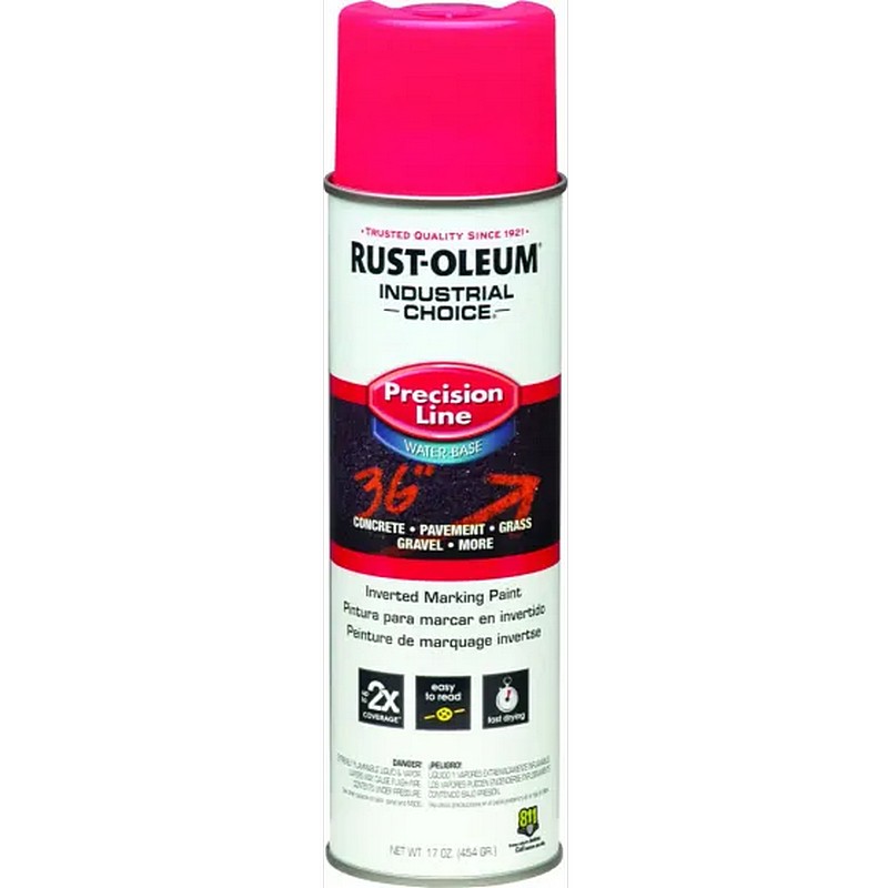 Rust-Oleum Marking Spray Paint Fluorescent Pink 17 oz