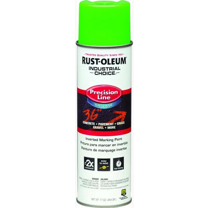 Rust-Oleum Marking Spray Paint Fluorescent Green 17 oz