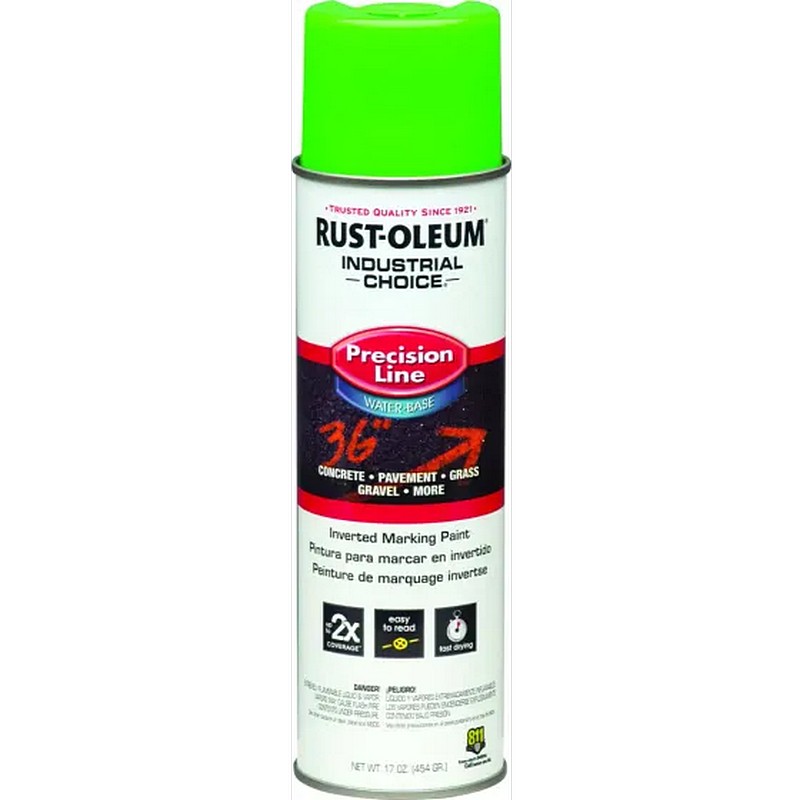 Rust-Oleum Marking Spray Paint Fluorescent Green 17 oz