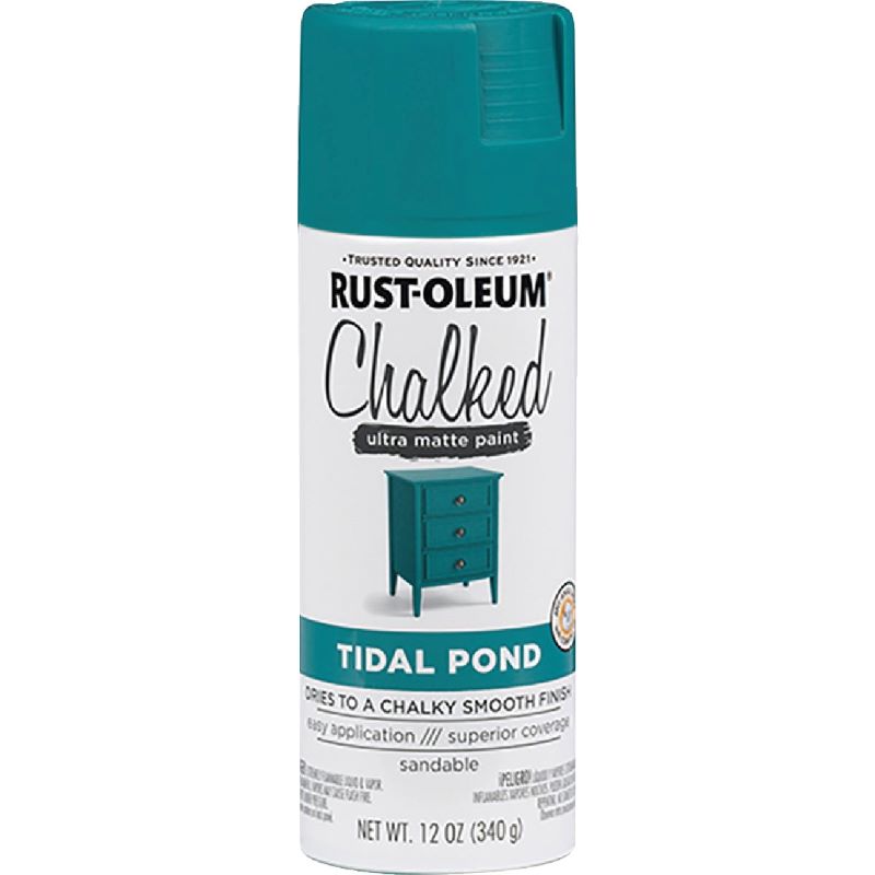 Rust-Oleum Chalk Spray Paint Ultra Matte Tidal Pond 12 oz