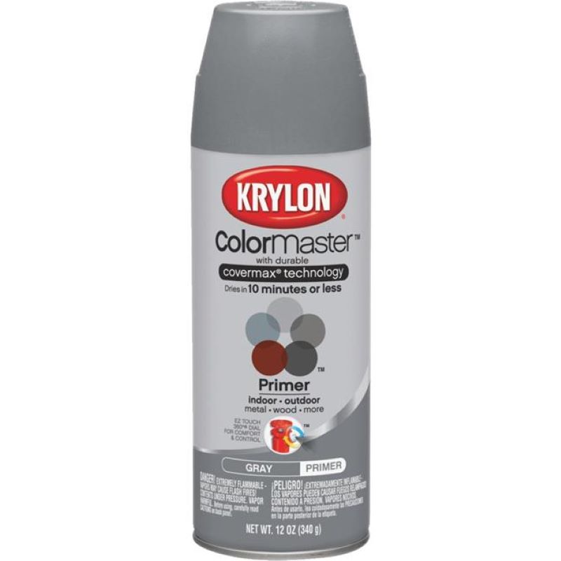 Krylon ColorMaxx Spray Primer Gray 12 oz