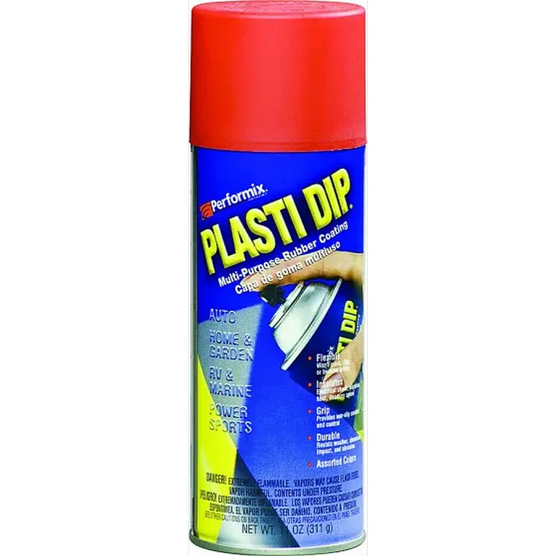 Plasti Dip Spray Rubber Coating Flat Red 11 oz