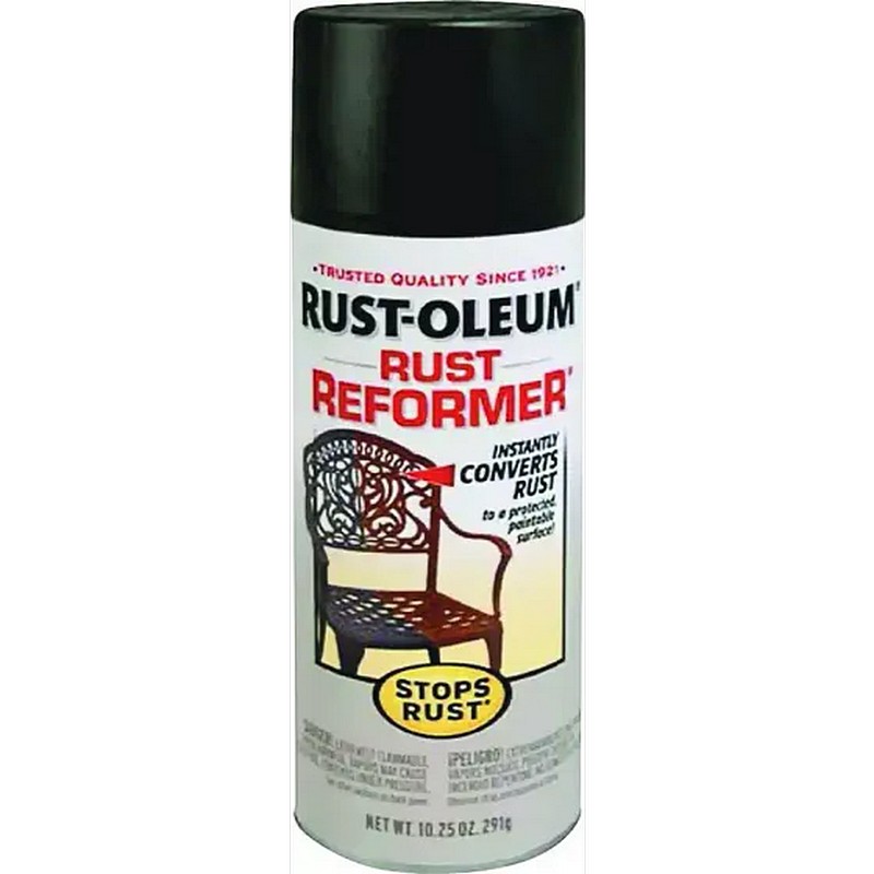 Rust-Oleum Spray Paint Rust Reformer Black 10 oz