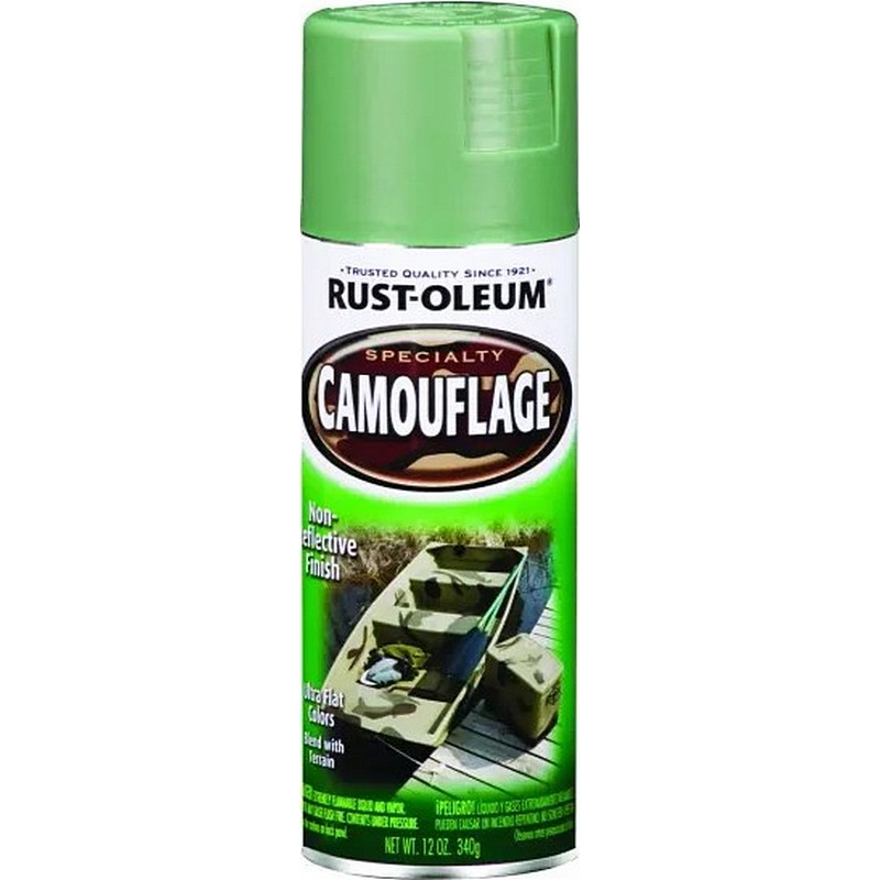 Rust-Oleum Camouflage Spray Paint Ultra Flat Light Army Green 12 oz