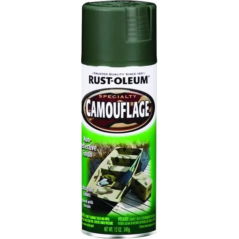 Rust-Oleum Camouflage Spray Paint Ultra Flat Deep Forest Green 12 oz