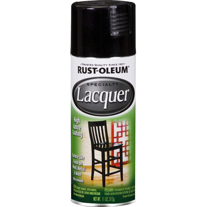 Rust-Oleum Lacquer Spray Paint Black 11 oz