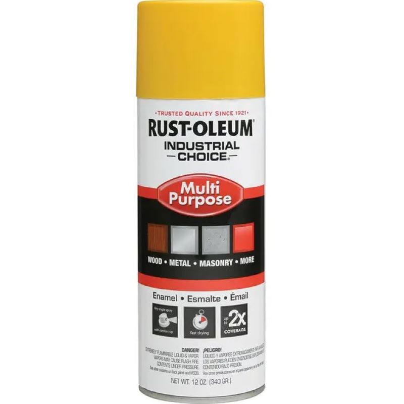 Rust-Oleum Multi Purpose Spray Paint OSHA Safety Yellow 12 oz