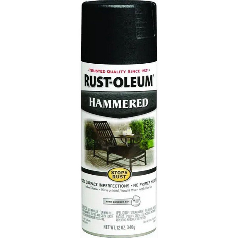 Rust-Oleum Stops Rust Spray Paint Hammered Black 12 oz