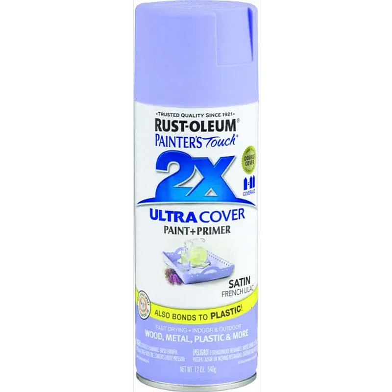 Rust-Oleum 2X Ultra Cover Spray Paint & Primer Satin French Lilac 12 oz