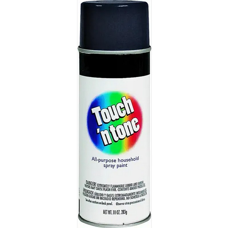 Touch N Tone Spray Paint Flat Black 10 oz