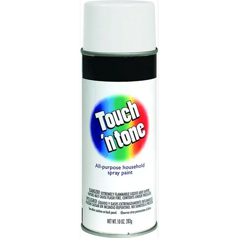 Touch N Tone Spray Paint Flat White 10 oz