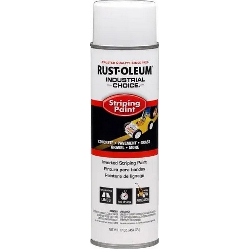 Rust-Oleum Inverted Striping Spray Paint White 17 oz