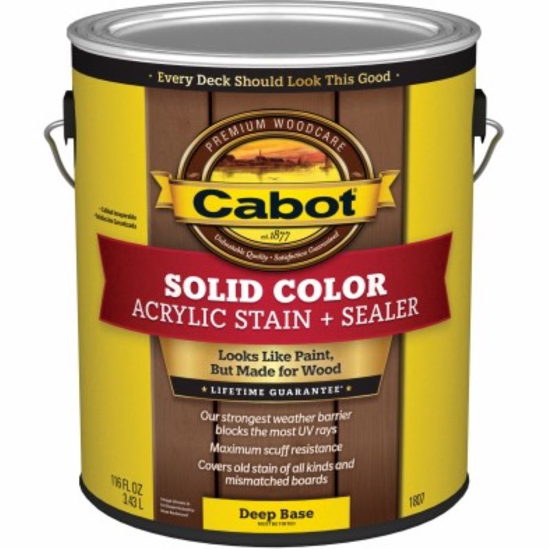 Cabot Solid Color Acrylic Stain + Sealer Deep Base 1 gal