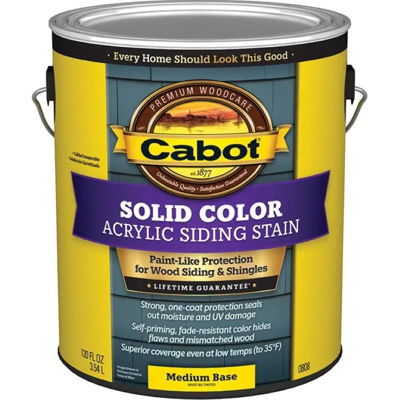 Cabot Solid Color Acrylic Siding Stain Medium Base 1 gal