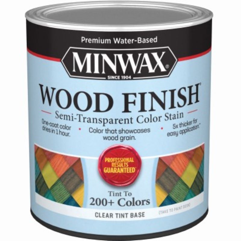 Minwax Interior Wood Stain Semi-Transparent Clear Tint 1 qt