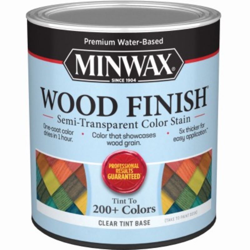 Minwax Interior Wood Stain Semi-Transparent Clear Tint 1 qt