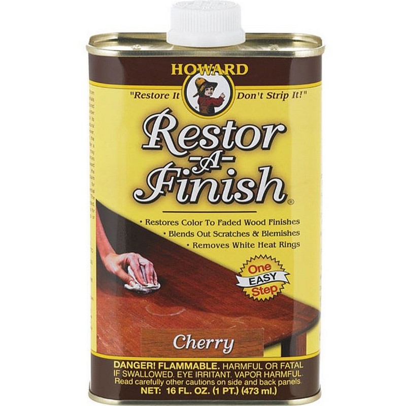 Howard Restor-A-Finish Wood Restorer Semi-Transparent Cherry 16 oz