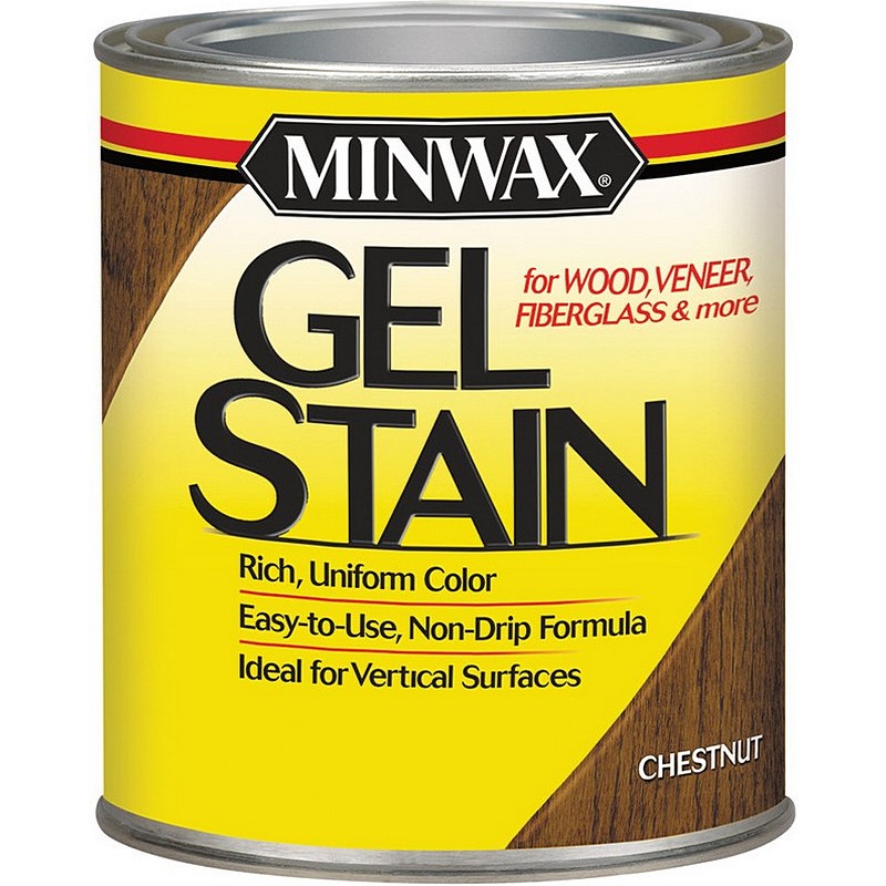 Minwax Gel Stain Wood Finish Chestnut 1 qt