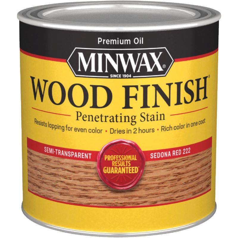 Minwax Interior Wood Penetrating Stain Sedona Red 8 oz