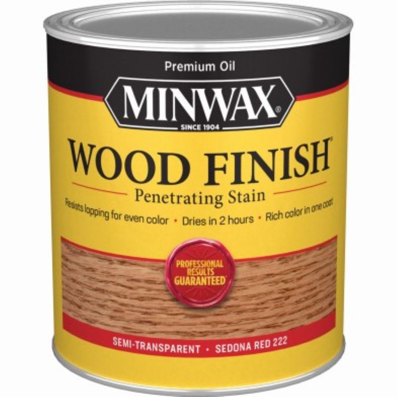 Minwax Interior Wood Penetrating Stain Sedona Red 1 qt