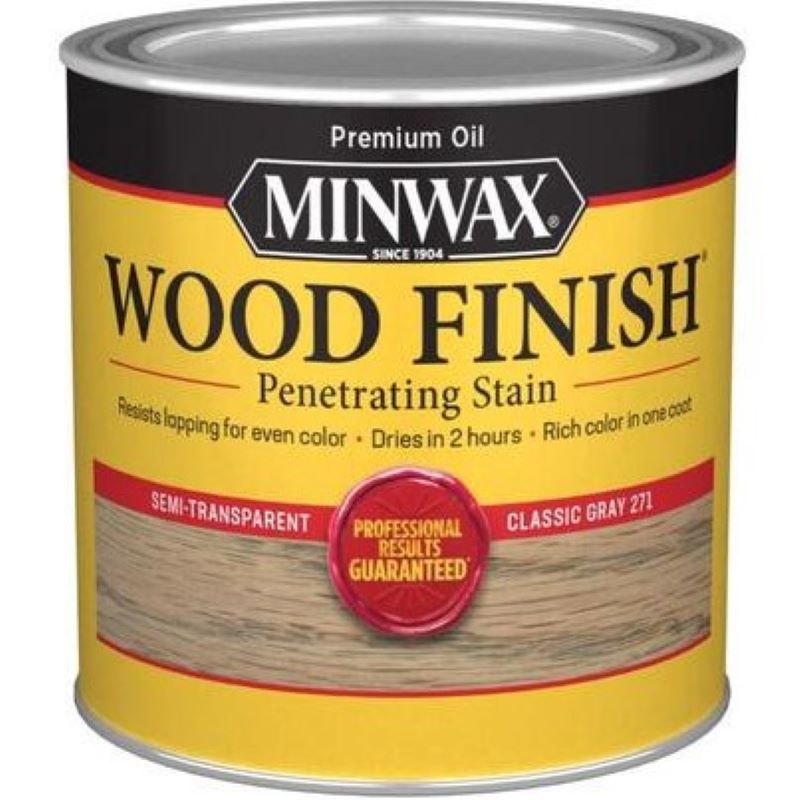 Minwax Interior Wood Penetrating Stain Classic Gray 8 oz