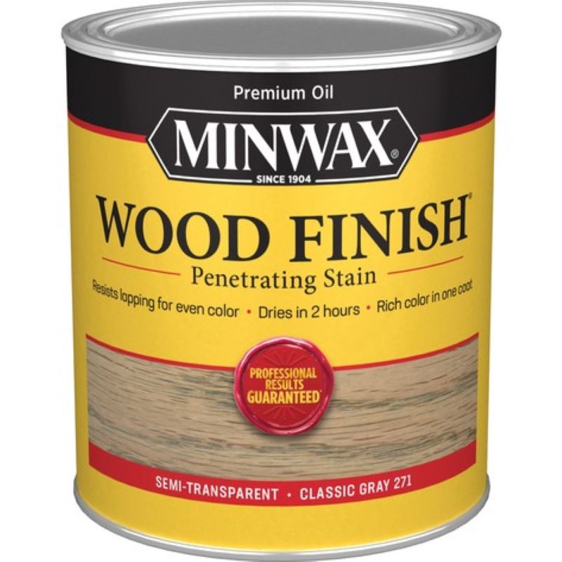 Minwax Interior Wood Penetrating Stain Classic Gray 1 qt