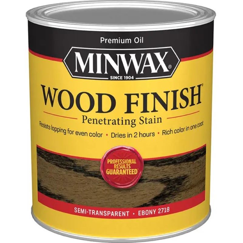 Minwax Interior Wood Penetrating Stain Ebony 1 qt