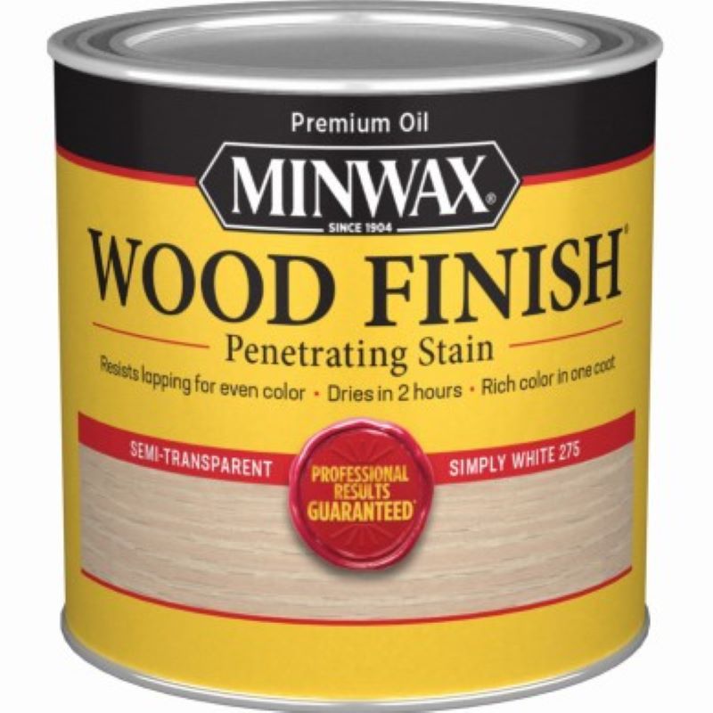 Minwax Interior Wood Penetrating Stain Simply White 8 oz